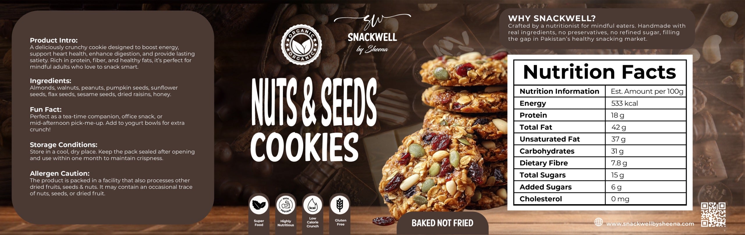 Seeds & Nuts Cookies 200 gm